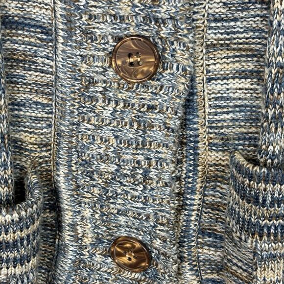 Vintage Sakowitz Long Line Sweater Jacket Womens Medium‎ Grandpa Grannycore Boho - Picture 7 of 10